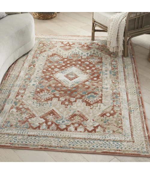 Nourison Home Thalia Red THL04 5ft.3in. x 7ft.3in. Rect. Rug