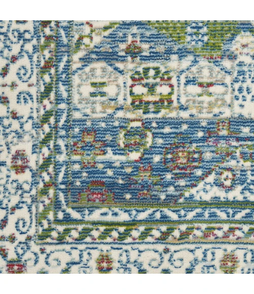 Nourison Home Ankara Global Blue ANR17 6ft. x Round Round Rug