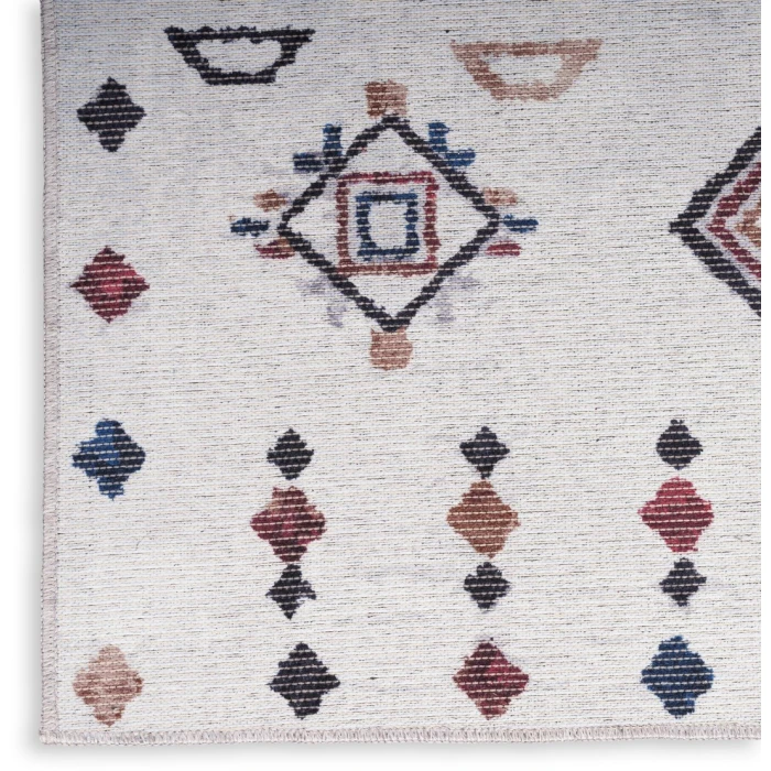 Nourison New Concept Washables Ivory Multicolor SR108 2ft. x 3ft. 9in. Rect. Rug