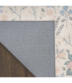 Nourison Home Botanical Washables Cream / Ivory BOT04 5ft. x 7ft. Rect. Rug