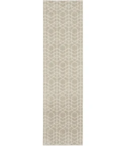 Nourison Home Washable Charm Grey WCH01 2ft.2in. x 10ft. Rect. Rug