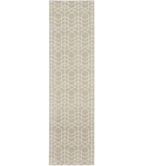 Nourison Home Washable Charm Grey WCH01 2ft.2in. x 10ft. Rect. Rug