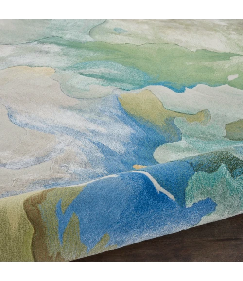 Nourison Prismatic Seafoam PRS16 2 ft. X 3 ft. Rect. Rug