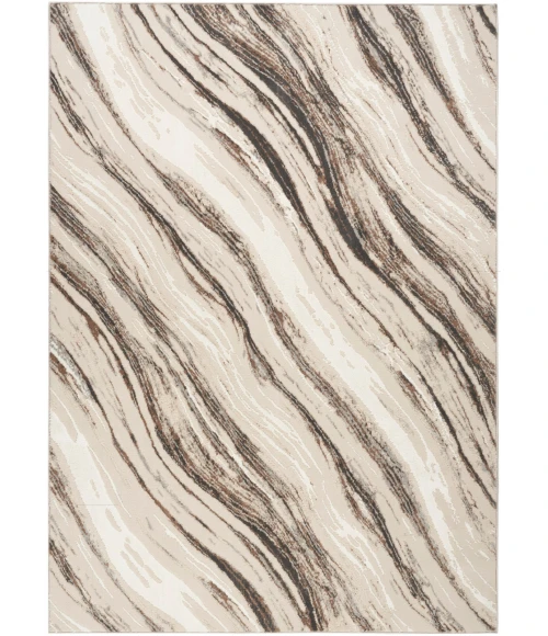 Nourison Sustainable Trends Beige Grey SUT05 5 ft. X 7 ft. Rect. Rug