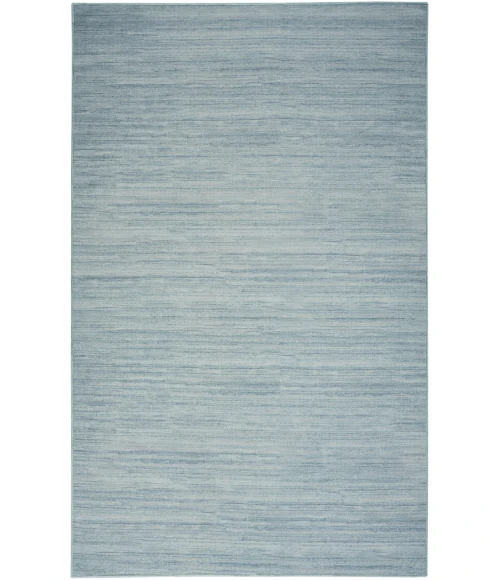 Nourison Washable Essentials Aqua WAE01 4 ft. X 6 ft. Rectangle Rug