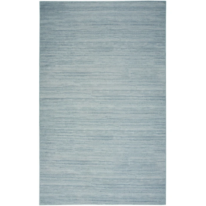 Nourison Washable Essentials Aqua WAE01 4 ft. X 6 ft. Rectangle Rug
