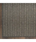 Nourison Horizon Indoor/Outdoor Charcoal HOZ02 2 ft. 2 in. X 8 ft. Rect. Rug