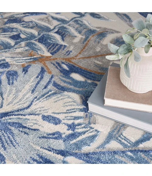 Nourison Seaside Area Rug SDS02 Ivory Blue