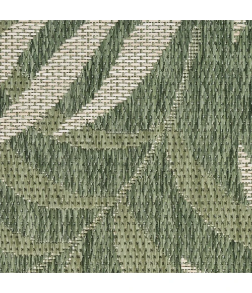 Nourison Garden Oasis Green Ivory GOA01 2 ft. X 8 ft. Rect. Rug