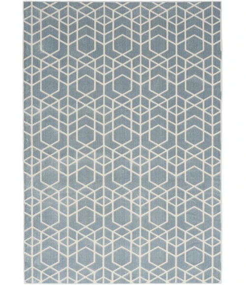 Nourison Home Washable Charm Blue WCH01 5ft. x 7ft. Rect. Rug