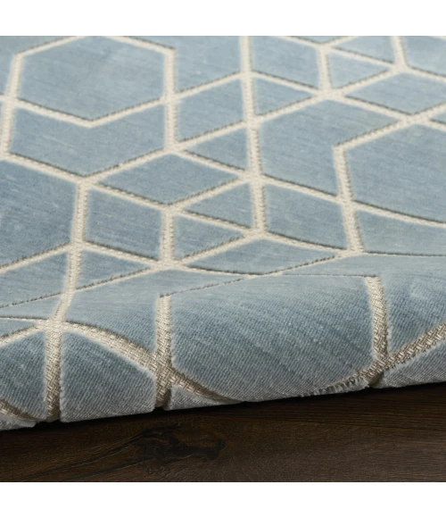 Nourison Home Washable Charm Blue WCH01 2ft.2in. x 10ft. Rect. Rug