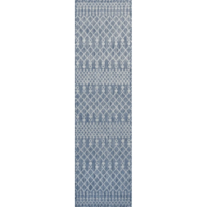 Nourison Positano Navy Blue POS02 2ft.2in. x 8ft. Rect. Rug