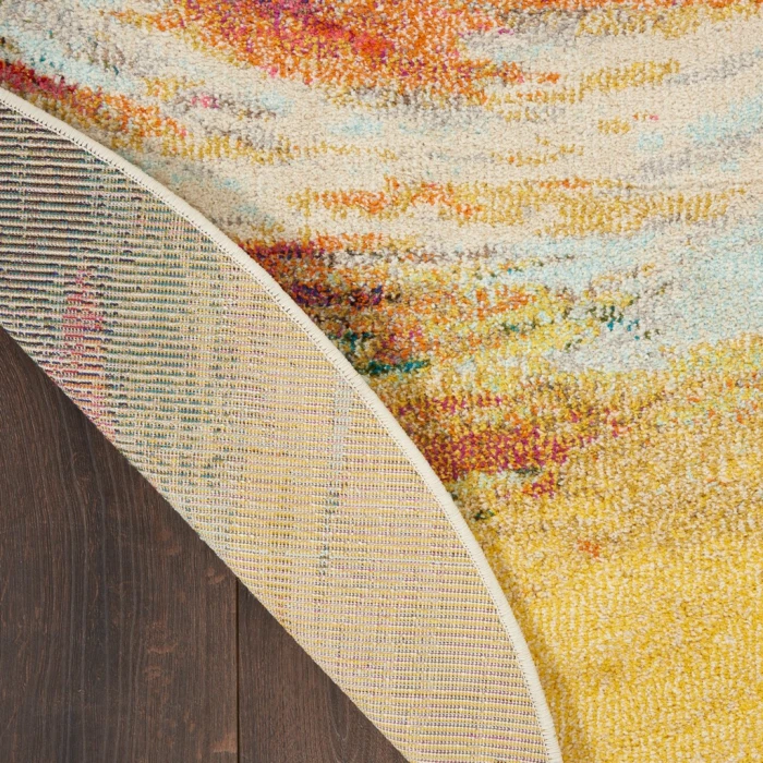 Nourison Celestial Round Area Rug CES07-Wave