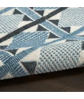 Nourison Nordic Blue NRC06 2 ft. X 6 ft. Rect. Rug