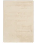 Nourison Soft Plush Rabbit Fur Beige SFF01 4 ft. X 6 ft. Rect. Rug