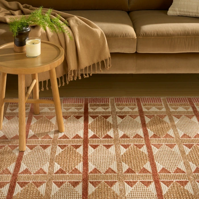Nourison Nordic Rust NRC06 4 ft. X 6 ft. Rect. Rug