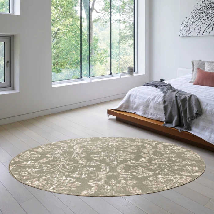 Nourison Jubilant Olive JUB09 8 ft. X Round Rug