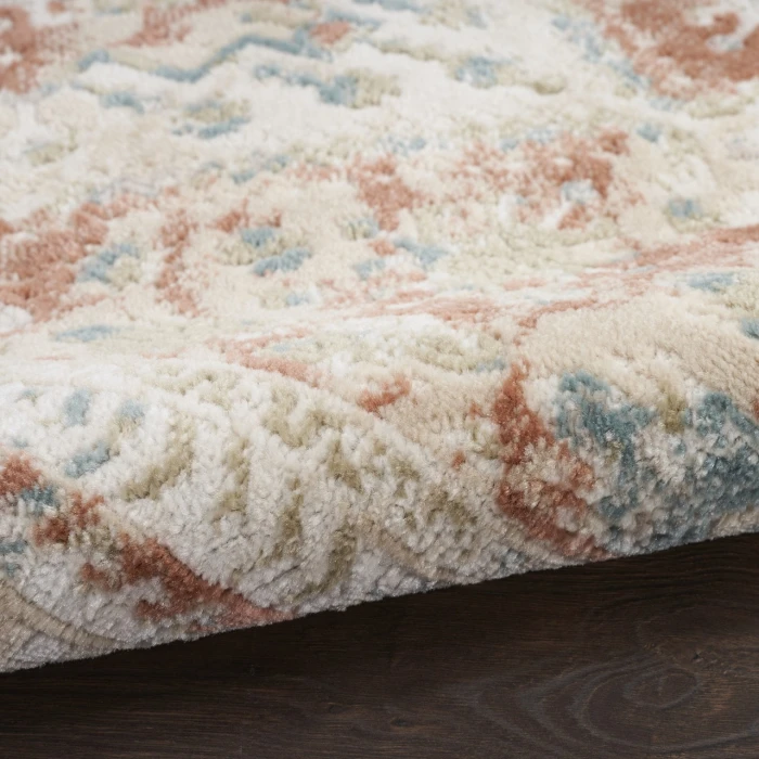 Nourison Thalia Rust Multicolor THL04 2ft.2in. x 10ft. Rect. Rug