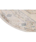 Nourison Astra Machine Washable Ivory Blue ASW13 7 ft. 10 in. Round Rug