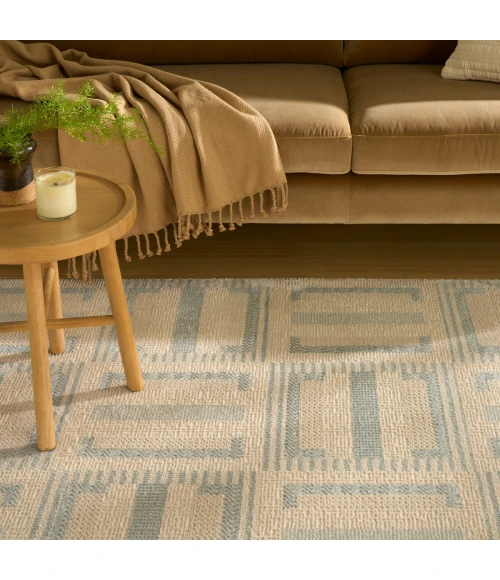 Nourison Nordic Ivory Blue NRC11 8 ft. X 10 ft. Rect. Rug