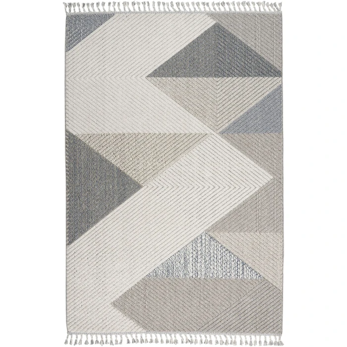 Nourison Paxton Grey Slate PAX04 5ft. 3in. x 7ft. 11in. Rect. Rug