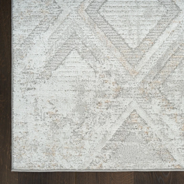 Nourison Dekor Grey DEK05 5 ft. 3 in. X 7 ft. Rect. Rug