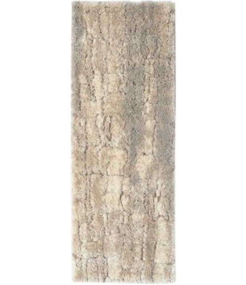 Nourison Dreamy Shag Ivory Beige DRS09 2ft.2in. x 6ft. Rect. Rug