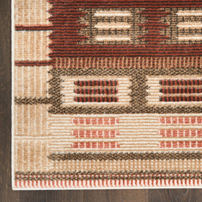 Nourison Nordic Rust NRC16 8 ft. X 10 ft. Rect. Rug