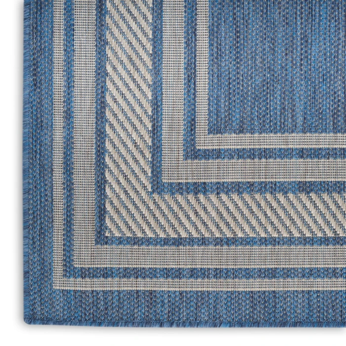 Nourison Horizon Indoor/Outdoor Denim HOZ03 2 ft. X 6 ft. Rect. Rug