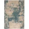 Nourison Home Maxell MAE13 Ivory/Teal 3 ft. 10 in. X 5 ft. 10 in. Area Rug