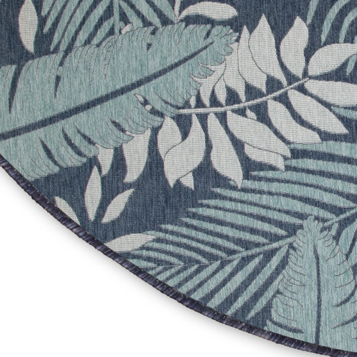 Nourison Home Garden Oasis Navy GOA02 8 ft. Round Rug