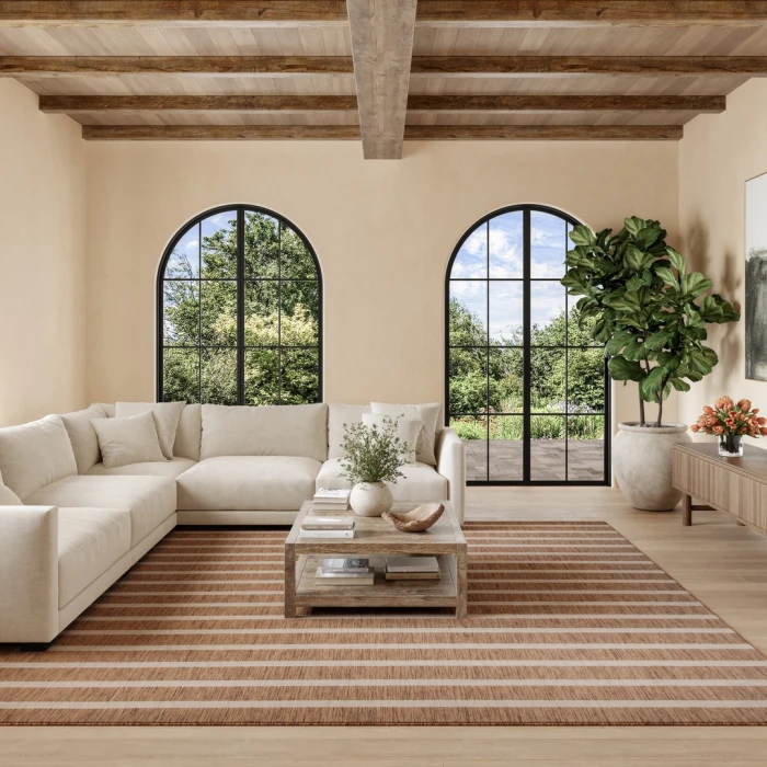 Nourison Positano Jute Ivory POS03 12ft. Square Rug
