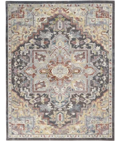 Nourison Home Soraya Charcoal SOR04 7ft.10in. x 9ft.10in. Rect. Rug