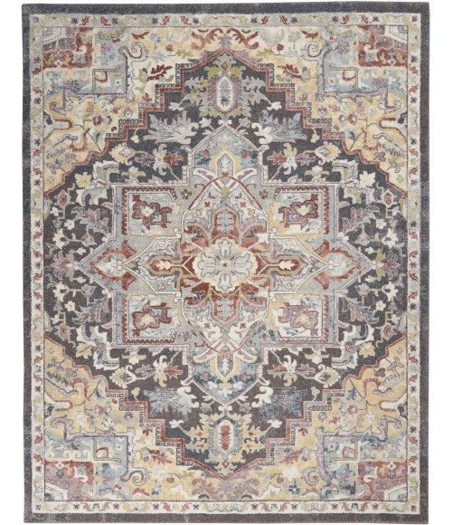 Nourison Home Soraya Charcoal SOR04 7ft.10in. x 9ft.10in. Rect. Rug
