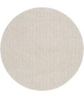 Nourison Natural Texture Ivory Beige NTX01 5ft. Round Rug