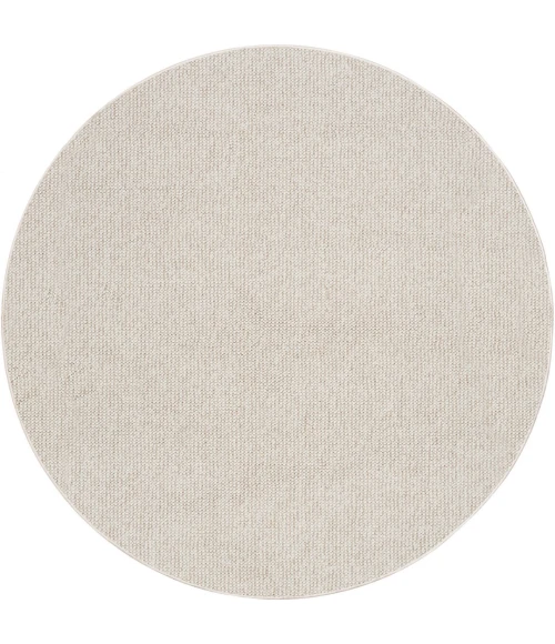 Nourison Natural Texture Ivory Beige NTX01 5ft. Round Rug