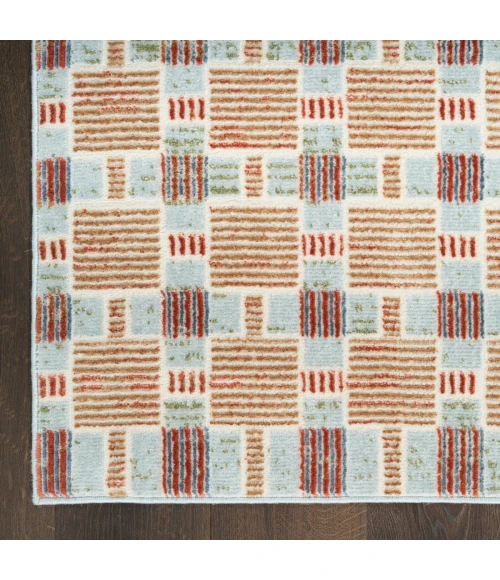 Nourison Nordic Rust Multicolor NRC14 4 ft. X 6 ft. Rect. Rug
