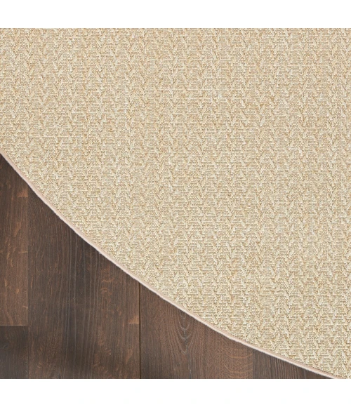 Nourison Tulum Cream TLM02 8 ft. X Round Rug