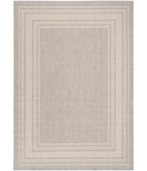 Nourison Horizon Indoor/Outdoor Grey HOZ03 5 ft. X 7 ft. Rect. Rug