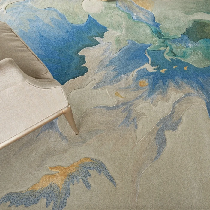 Nourison Prismatic Seafoam PRS16 12 ft. X 15 ft. Rect. Rug