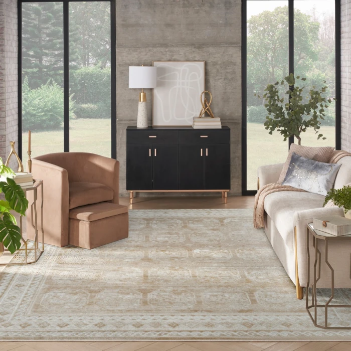 Nourison Dekor Cream Beige DEK01 7 ft. 10 in. X 9 ft. 10 in. Rect. Rug
