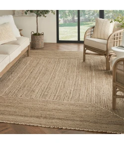 Nourison Home Terrazzo Jute TRJ01 Natural Grey 8 ft. X 10 ft. Area Rug
