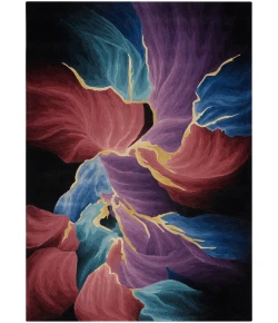Nourison Home Prismatic PRS34 Black 5 ft. 6 in. X 7 ft. 5 in. Area Rug