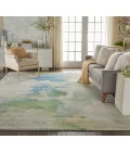 Nourison Prismatic Seafoam PRS16 12 ft. X 15 ft. Rect. Rug