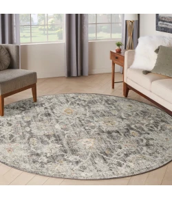 Nourison Home Oushak Home OUS01 Charcoal 7 ft. 10 in. Round Area Rug