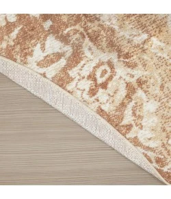 Nourison Home Astra Machine Washable Brown ASW12 5ft.3in. x Round Round Rug