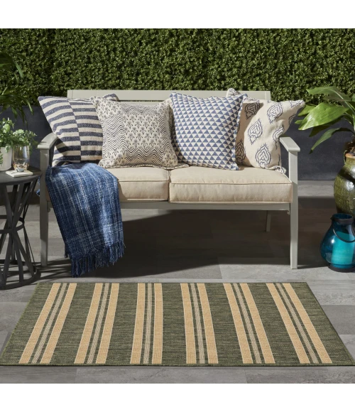 Nourison Home Horizon Indoor/Outdoor Green HOZ05 3ft. x 5ft. Rect. Rug