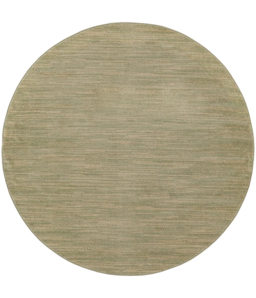 Nourison Home Nourison Essentials Green Gold NRE01 8 ft. Round Rug