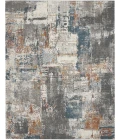 Nourison Home Tangra Grey TNR06 7ft.10in. x 9ft.10in. Rect. Rug