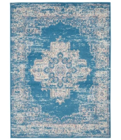 Nourison Home Grafix GRF14 Blue 6 ft. X 9 ft. Area Rug